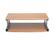Front. Mind Reader - 2 Tier Monitor Stand w/Sliding Drawer - Brown.
