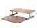 Alt View 13. Mind Reader - 2 Tier Monitor Stand w/Sliding Drawer - Brown.
