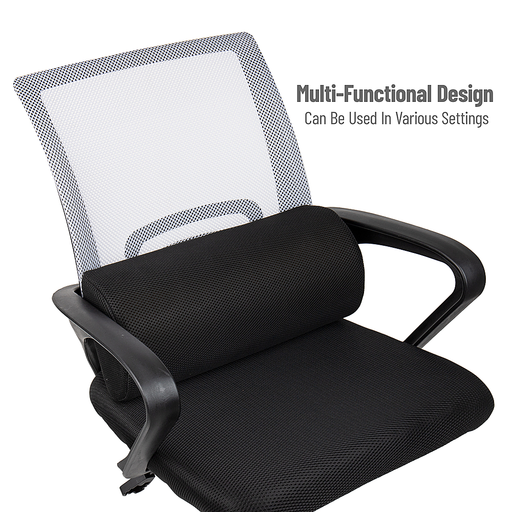 Mind Reader Harmony Collection, Ergonomic Lower Back Support, Attaches to  Office Chair, Mesh, Lower Back Pressure Relief, Posture Support, Set of 4