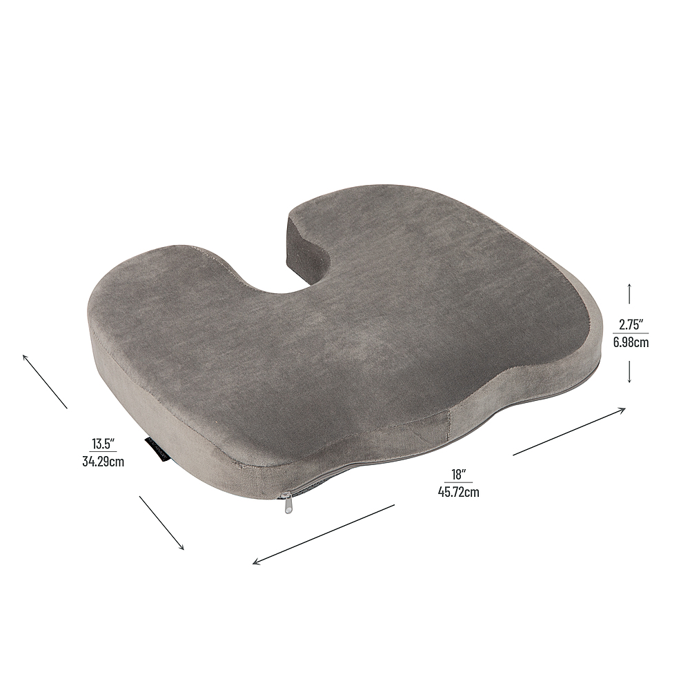 Buy WELLGIVER Orthopedic Memory Foam Coccyx Seat Cushion for