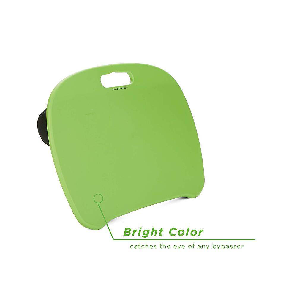 Front Zoom. Mind Reader - Portable Laptop Lap Desk - Green.