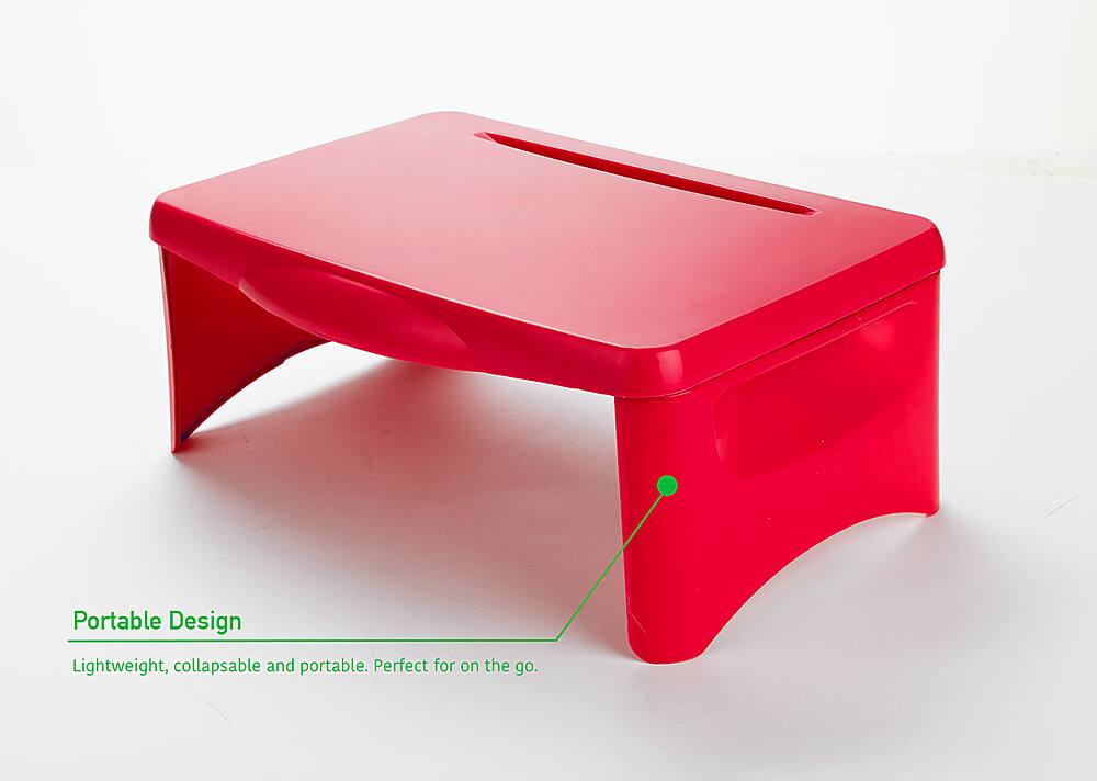 Best Buy Mind Reader Folding Lap Desk Portable Laptop Red LAPSTORRED