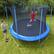 Left. Little Tikes - MEGA 12' Trampoline - Blue and Black.