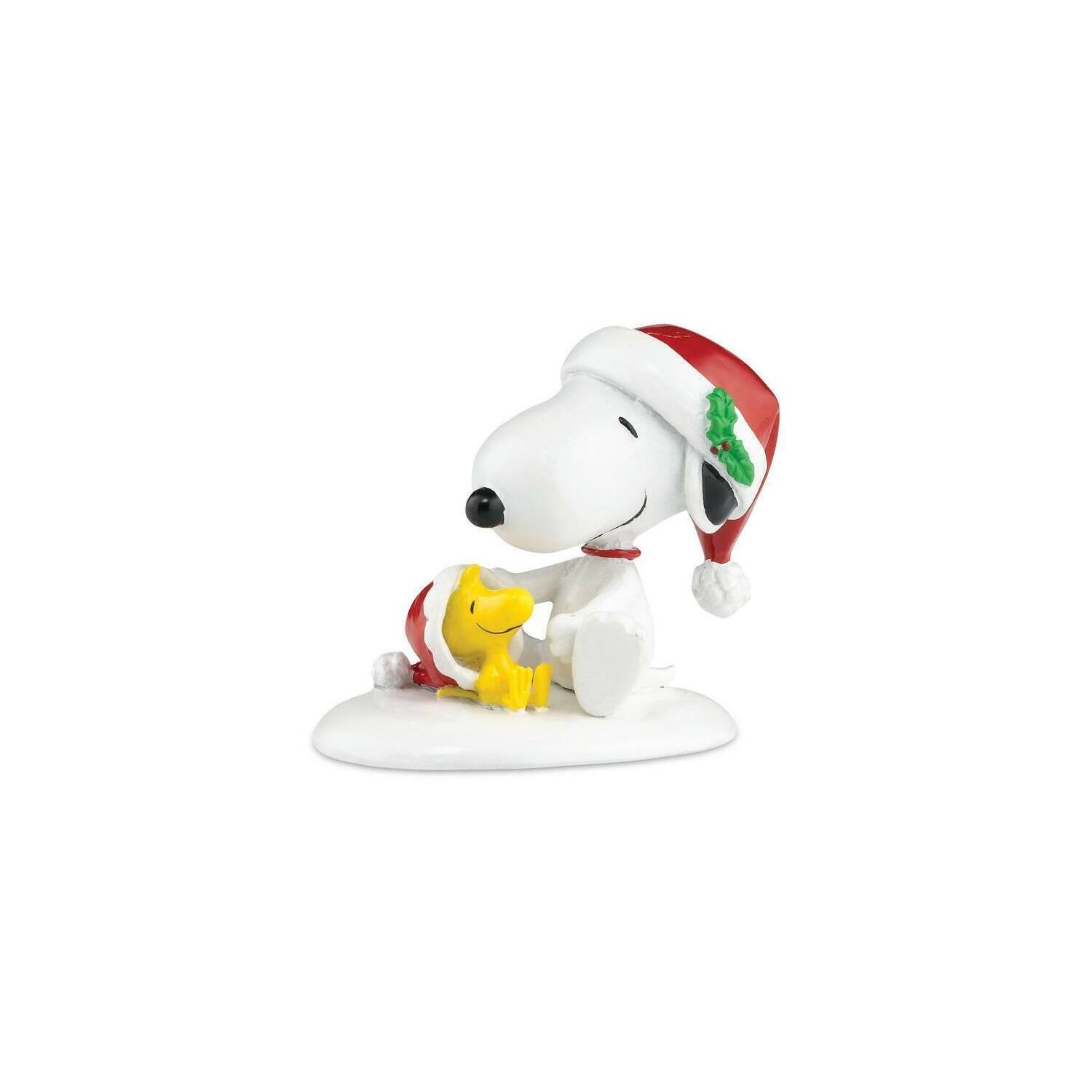 Department 56 - Dept 56 Happy Holidays Snoopy and Woodstock Christmas Figure - White