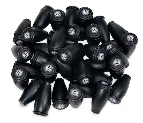 Front. Latin Percussion - Conga Shaker Black, 36-pack.