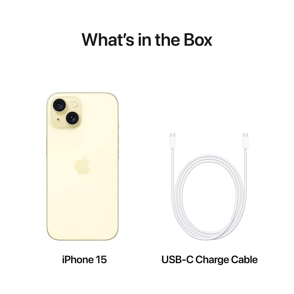What's in the Box iPhone 15 USB-C Charge Cable