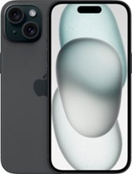 Apple - iPhone 15 256GB - Black (Verizon) - Front_Zoom
