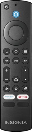 Insignia™ - Fire TV Replacement Remote for Insignia-Toshiba-Pioneer - Black