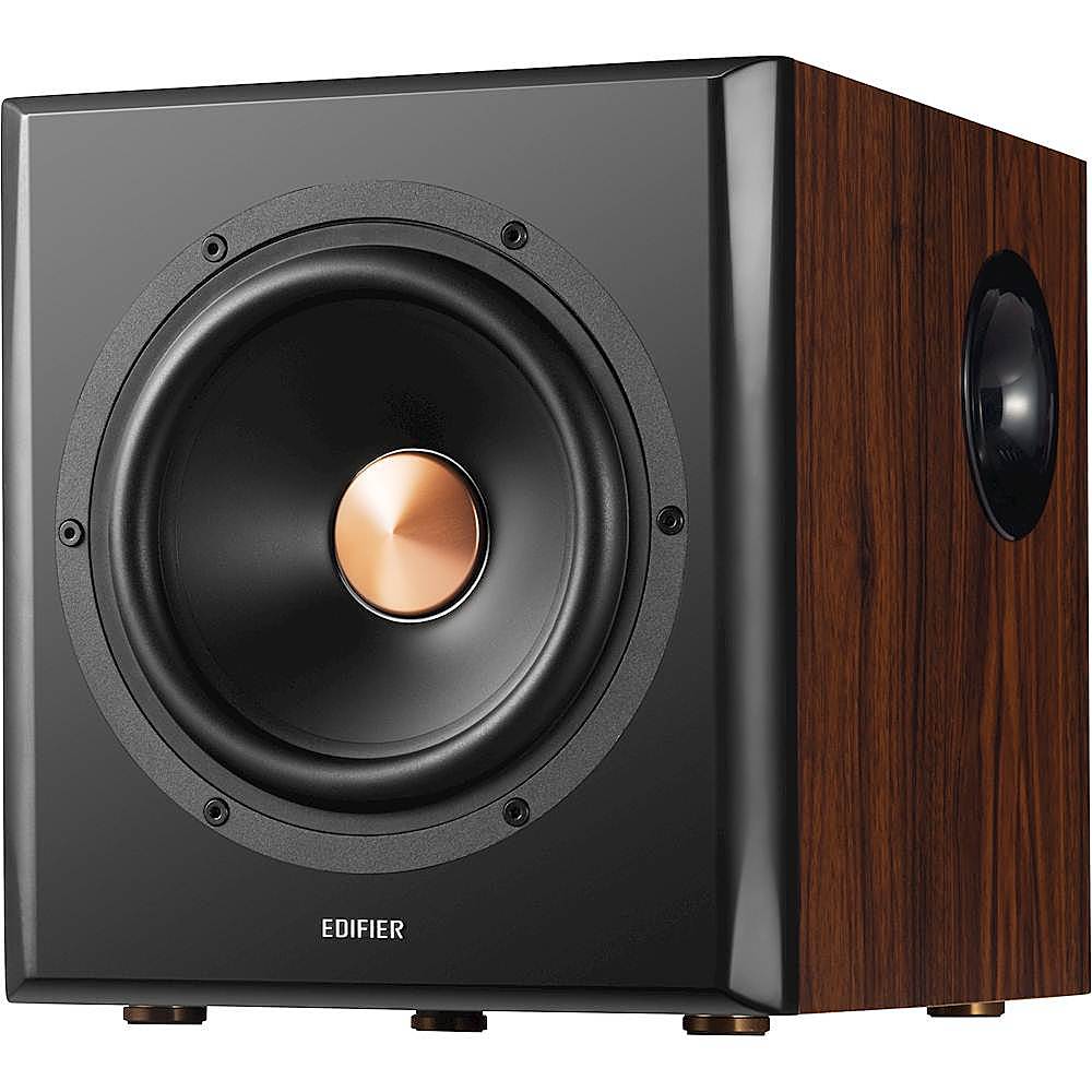 Alt View 14. Edifier - S360DB Bookshelf Speaker & Wireless Subwoofer, Computer Speakers - Bluetooth v4.1 aptX Wireless - 2.1 Speaker System - Wood/Black.