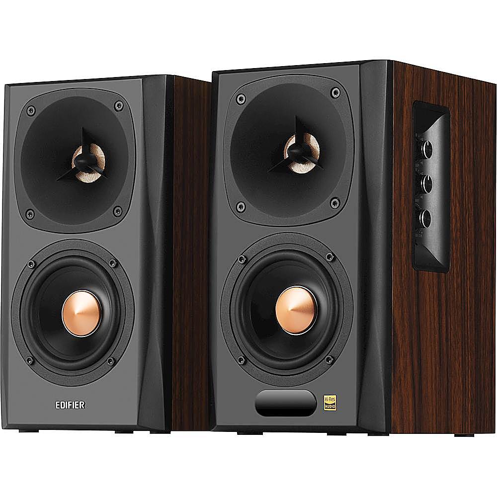 Alt View 17. Edifier - S360DB Bookshelf Speaker & Wireless Subwoofer, Computer Speakers - Bluetooth v4.1 aptX Wireless - 2.1 Speaker System - Wood/Black.