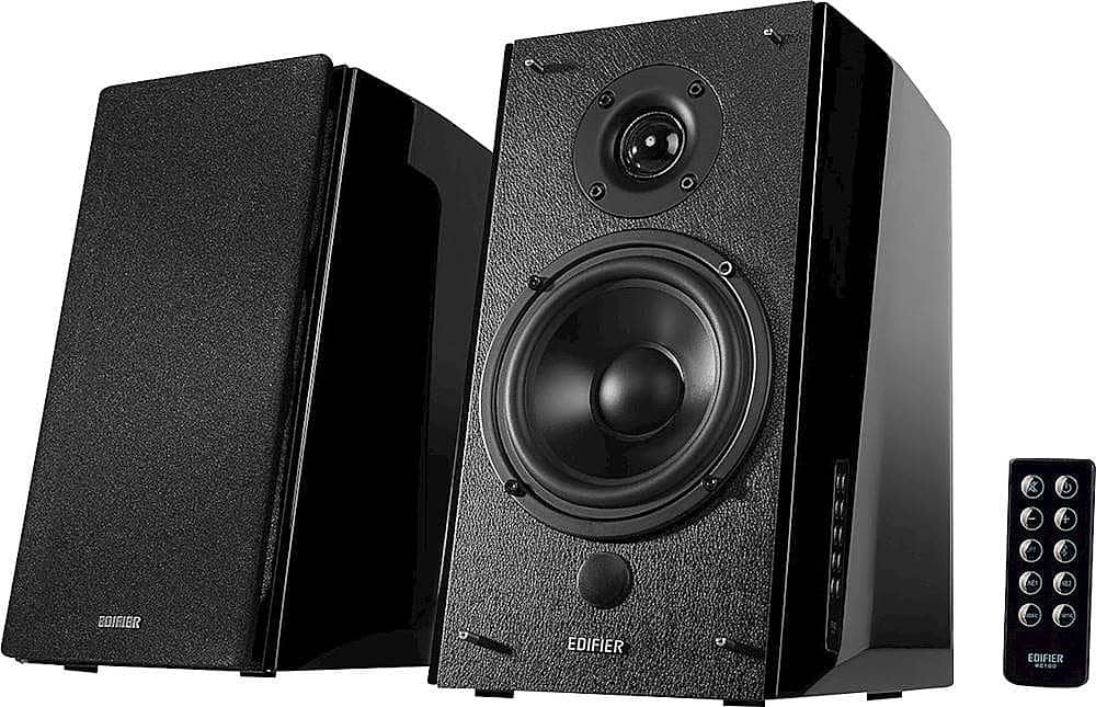 Alt View 11. Edifier - R2000DB Powered Bluetooth Bookshelf Speakers, Computer Speakers - 120W RMS Optical Input - Near-Field Studio Monitors - Black.
