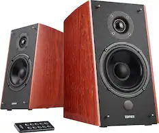 Alt View 11. Edifier - R2000DB Powered Bluetooth Bookshelf Speakers, Computer Speakers - 120W RMS Optical Input - Near-Field Studio Monitors - Wood/Black.