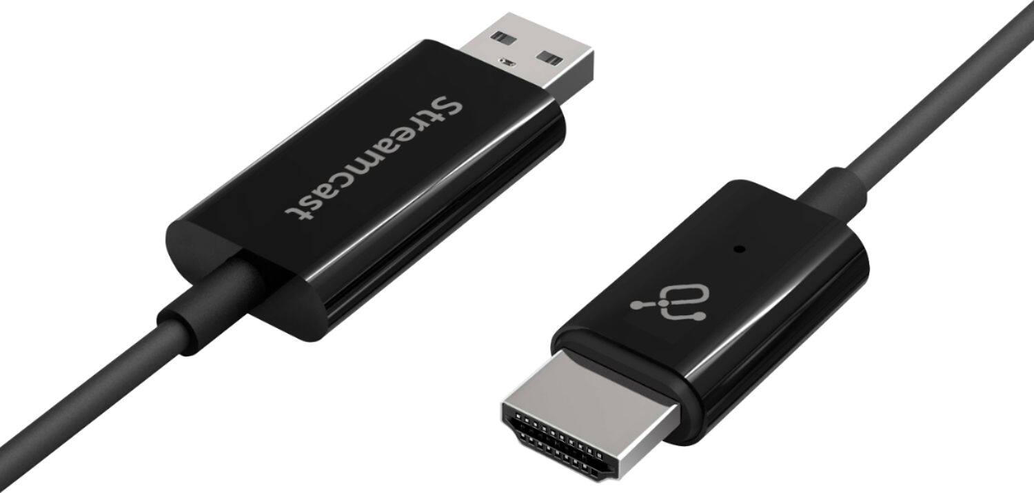 Angle. Aluratek - Streamcast Wireless HDMI Display/TV adapter for PC/Mobile/Tablet - Black.