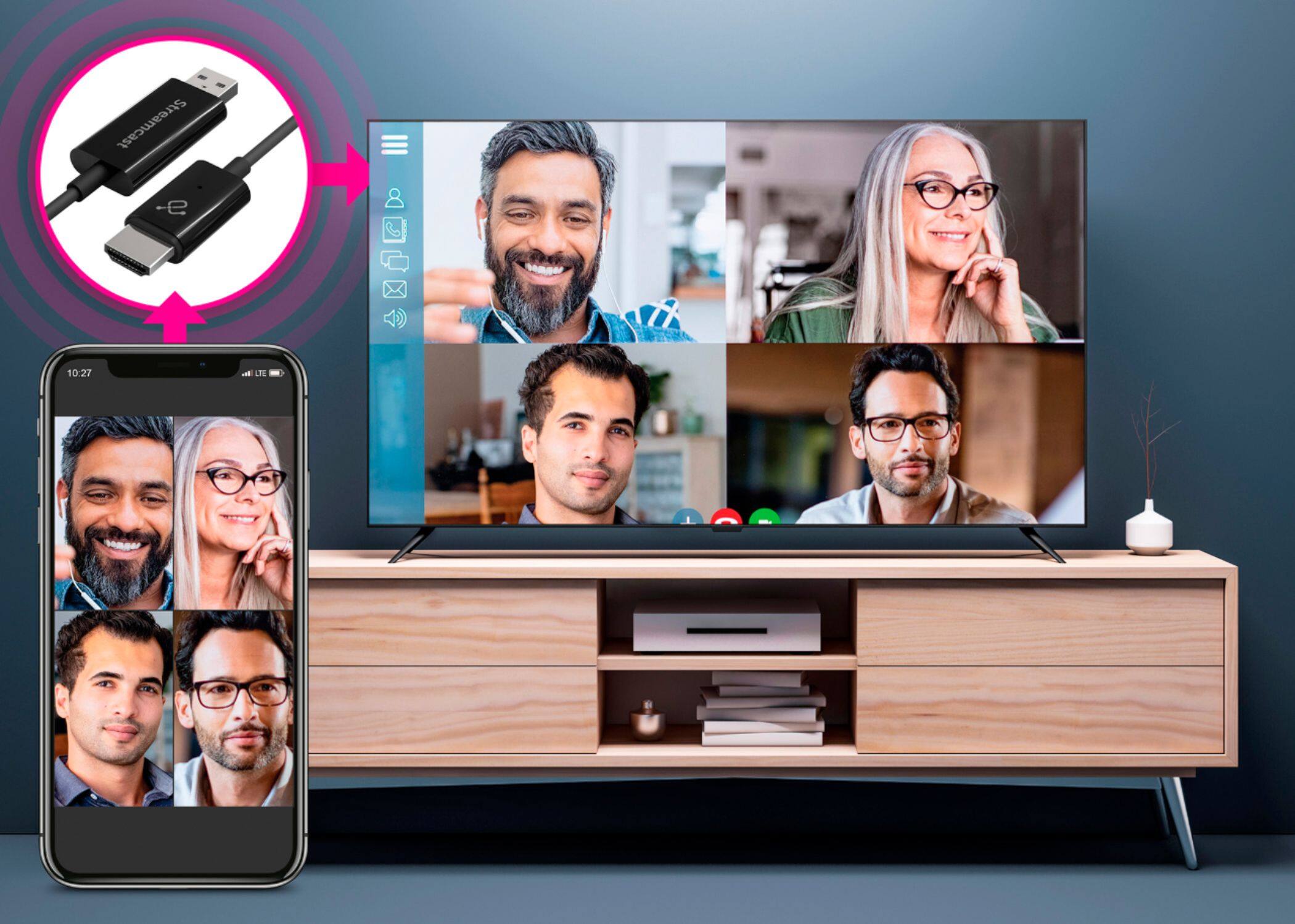 Alt View 14. Aluratek - Streamcast Wireless HDMI Display/TV adapter for PC/Mobile/Tablet - Black.