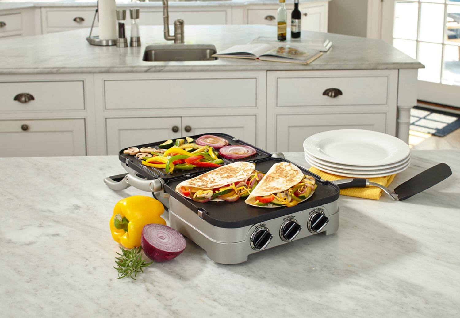 Alt View 15. Cuisinart - Griddler - Stainless Steel.
