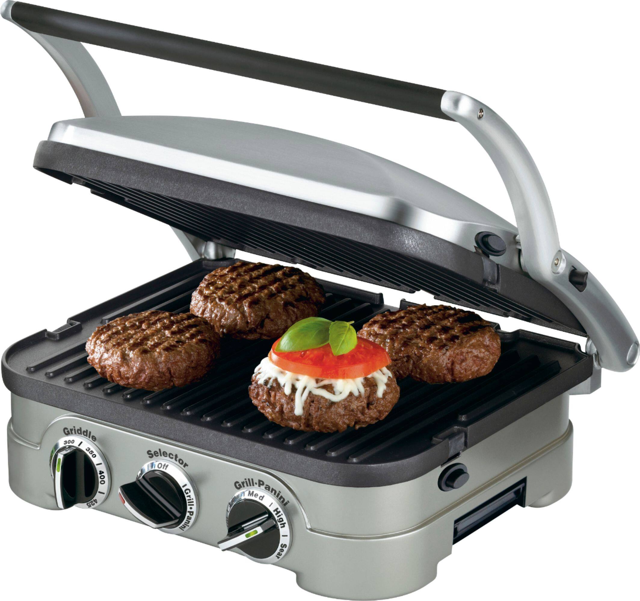 Alt View 22. Cuisinart - Griddler - Stainless Steel.