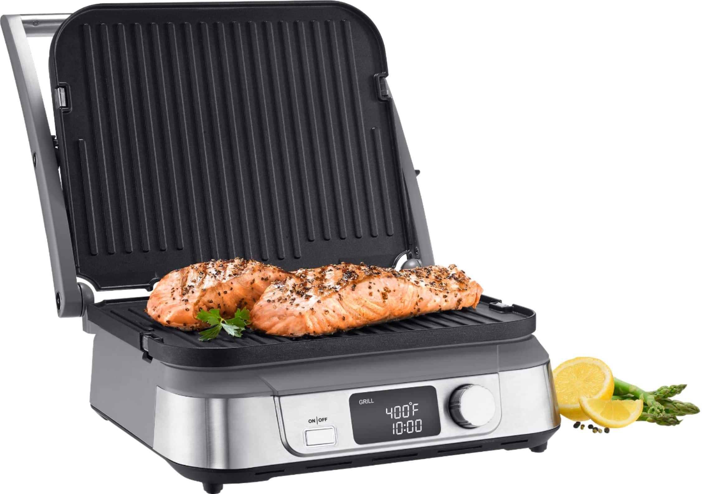 Alt View 12. Cuisinart - Griddler Five - Stainless Steel.