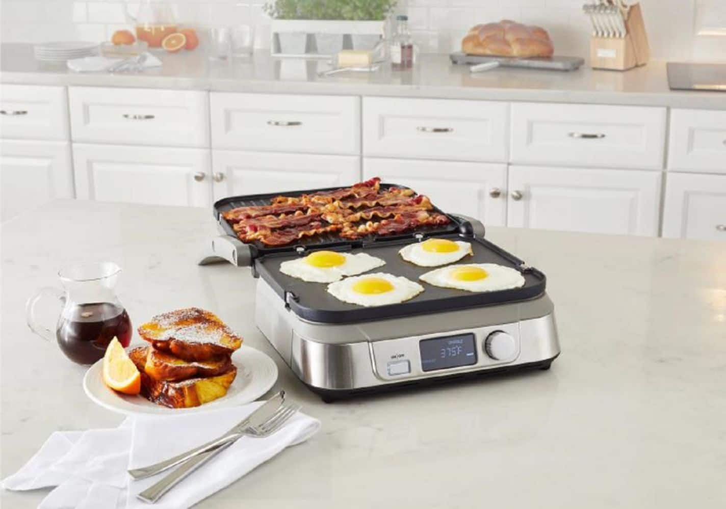 Alt View 13. Cuisinart - Griddler Five - Stainless Steel.