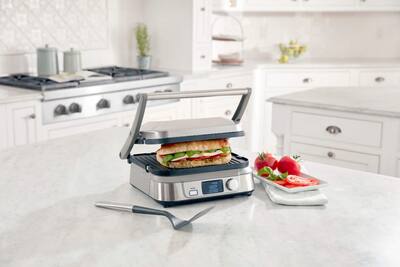 Cuisinart Electric Griddler Five Stainless Steel GR-5BNAS - Best Buy Cuisinart Electric Griddler Five Stainless Steel GR-5BNAS - Best Buy