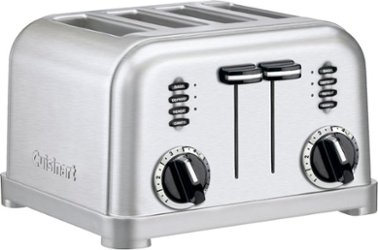 Cuisinart - 4 Slice Metal Classic Toaster - Silver - Front_Zoom