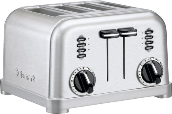 Cuisinart 4 Slice Metal Classic Toaster Silver CPT-180P1 - Best Buy