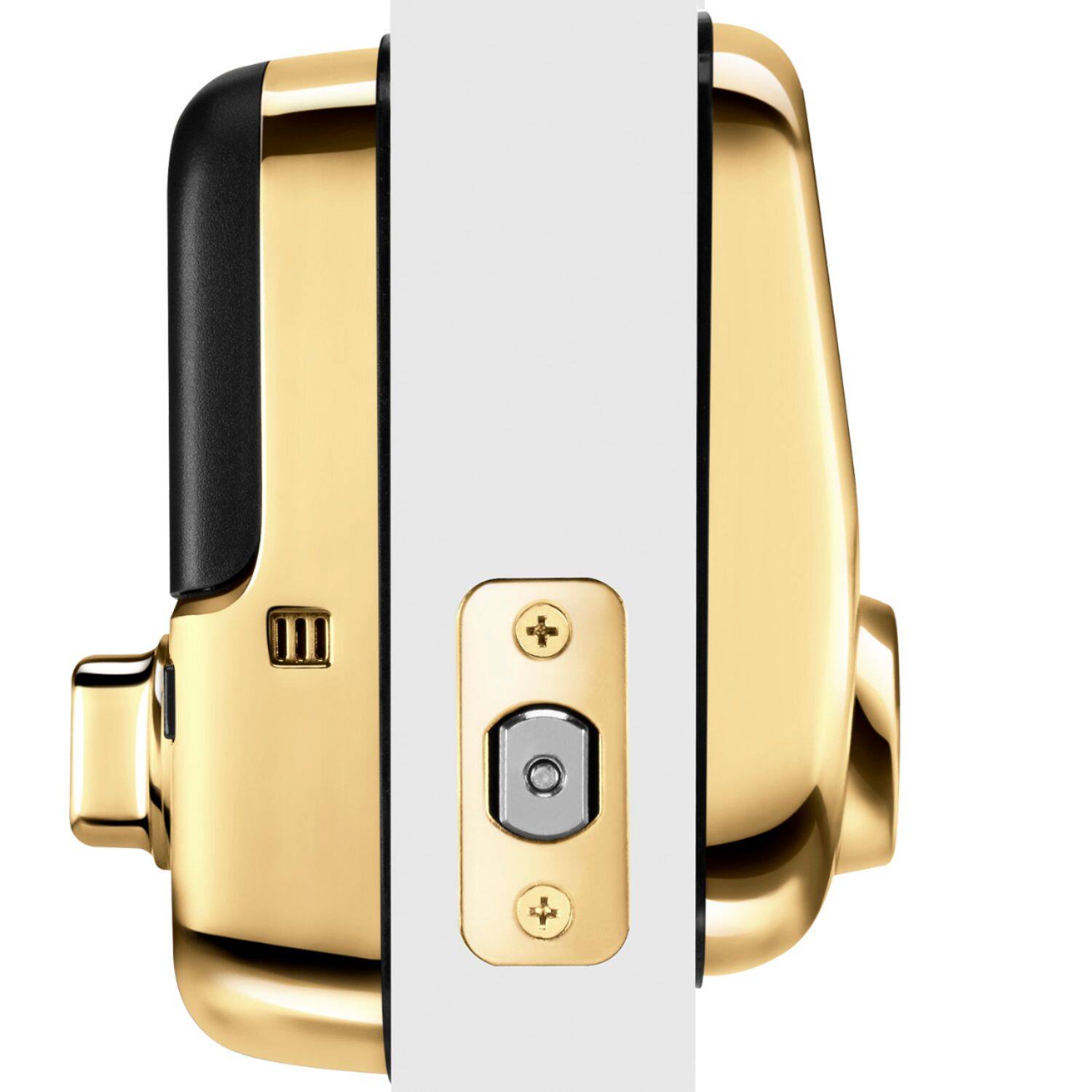 Alt View 11. Yale - Assure Lock SL Wi-Fi and Bluetooth Touchscreen Deadbolt with Keyway - Polished Brass.