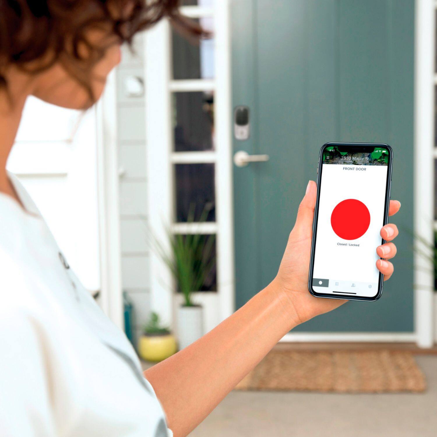 Alt View 18. Yale - Assure Lock SL Wi-Fi and Bluetooth Touchscreen Deadbolt with Keyway - Polished Brass.