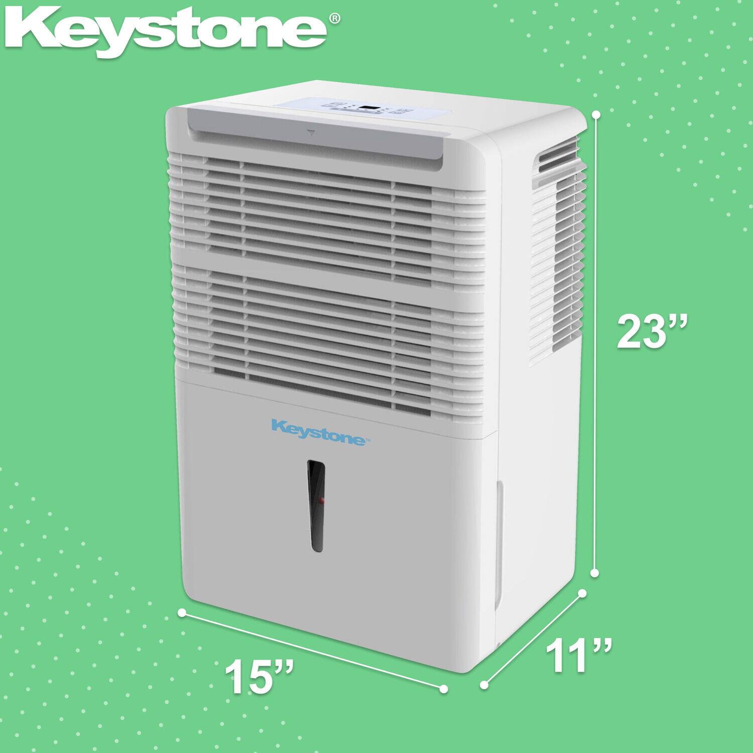 The image features a compact air conditioning unit with a dehumidifying function, which is designed to save space and provide efficient cooling. The unit is advertised as having low noise levels, making it suitable for use in a bedroom or other quiet areas of the home. The ad also emphasizes the unit's outage protection and auto-restart capabilities, which help to maintain the settings during a power outage and ensure the system's smooth operation.