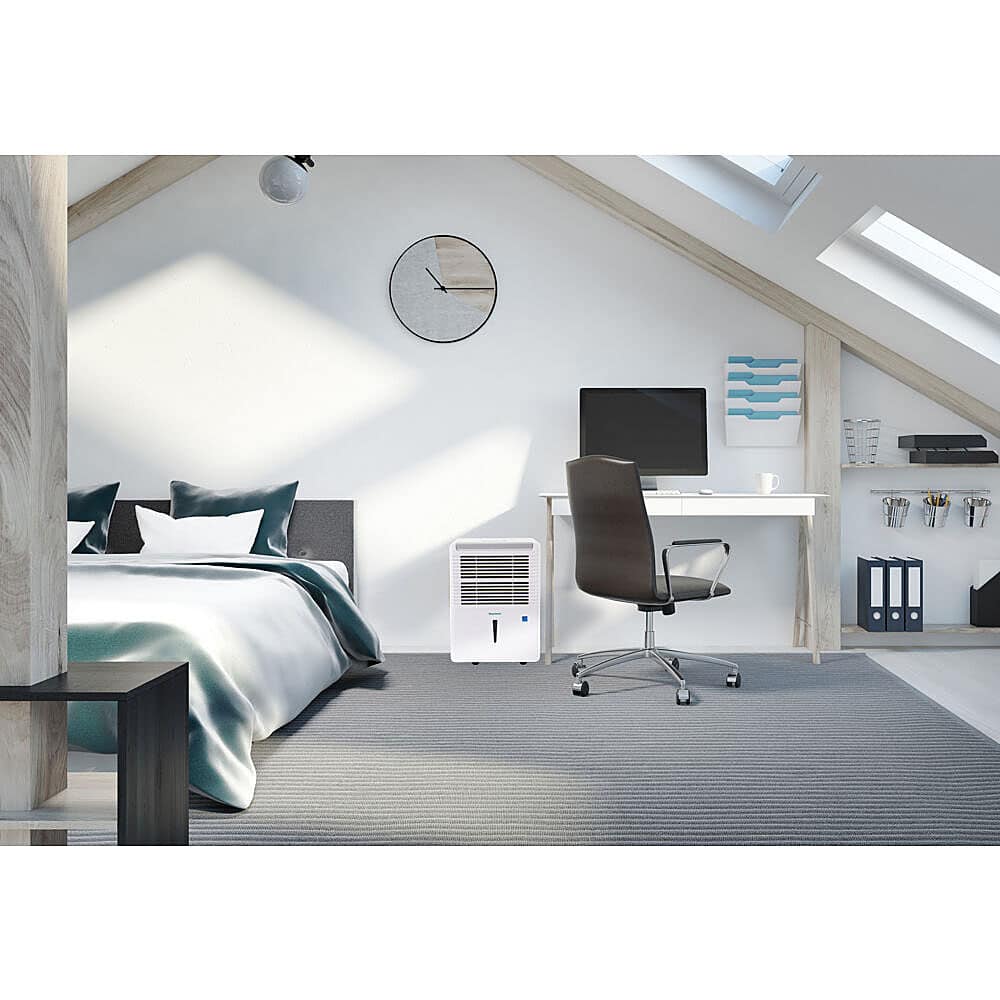 Alt View 15. Keystone - 35 Pint Dehumidifier with Electronic Controls - White.