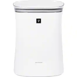 Sharp - Air Purifier with Plasmacluster Ion Technology Recommended for Medium-Sized Rooms, Kitchen, Den, Bedroom, or Office - White
