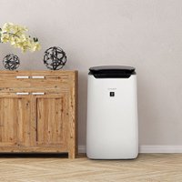 Sharp - Plasmacluster Ion Air Purifier with True HEPA Filter - White - Front_Zoom