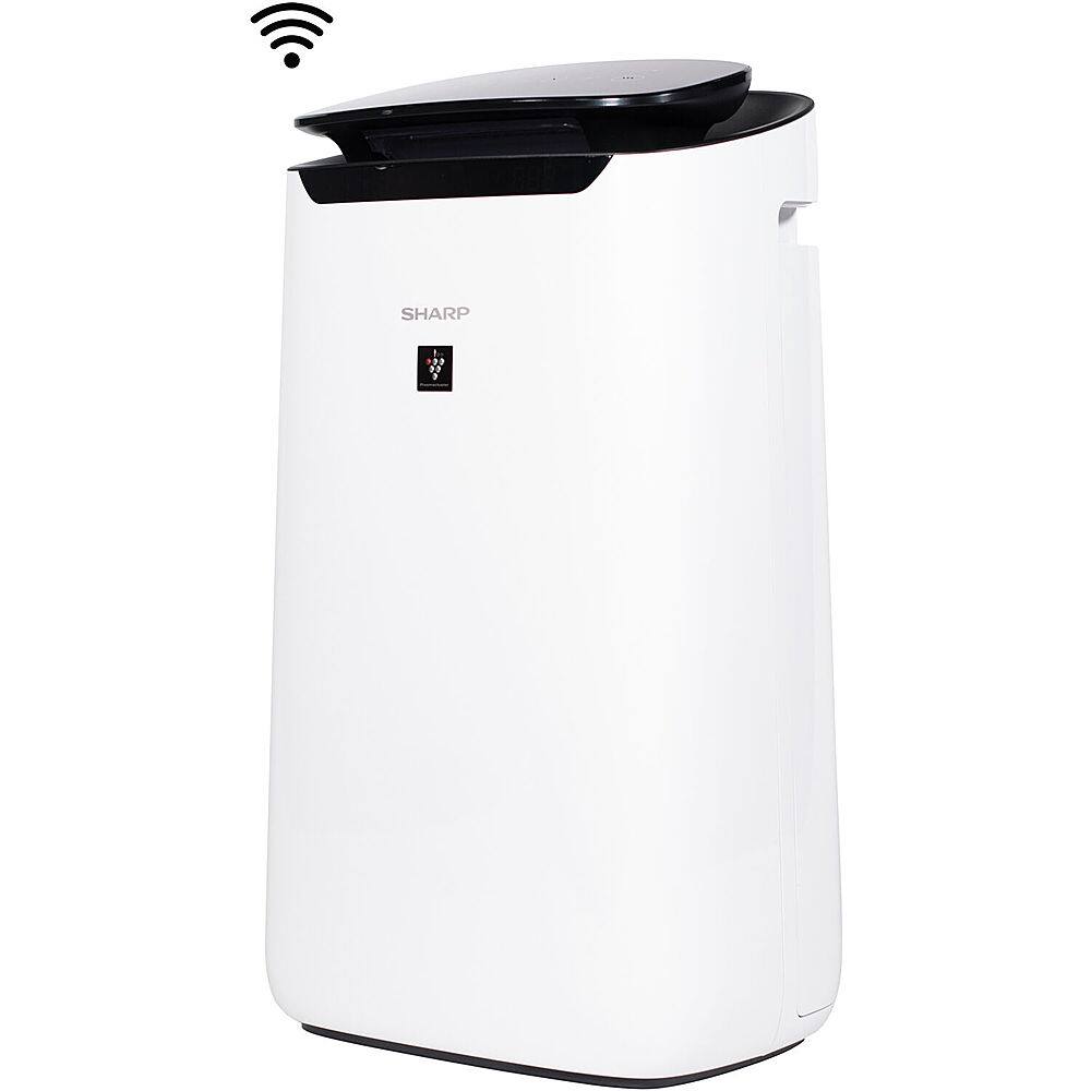 Alt View 23. Sharp - Smart Air Purifier with Plasmacluster Ion Technology Recommended for Extra-Large Rooms. True HEPA Filter - White.