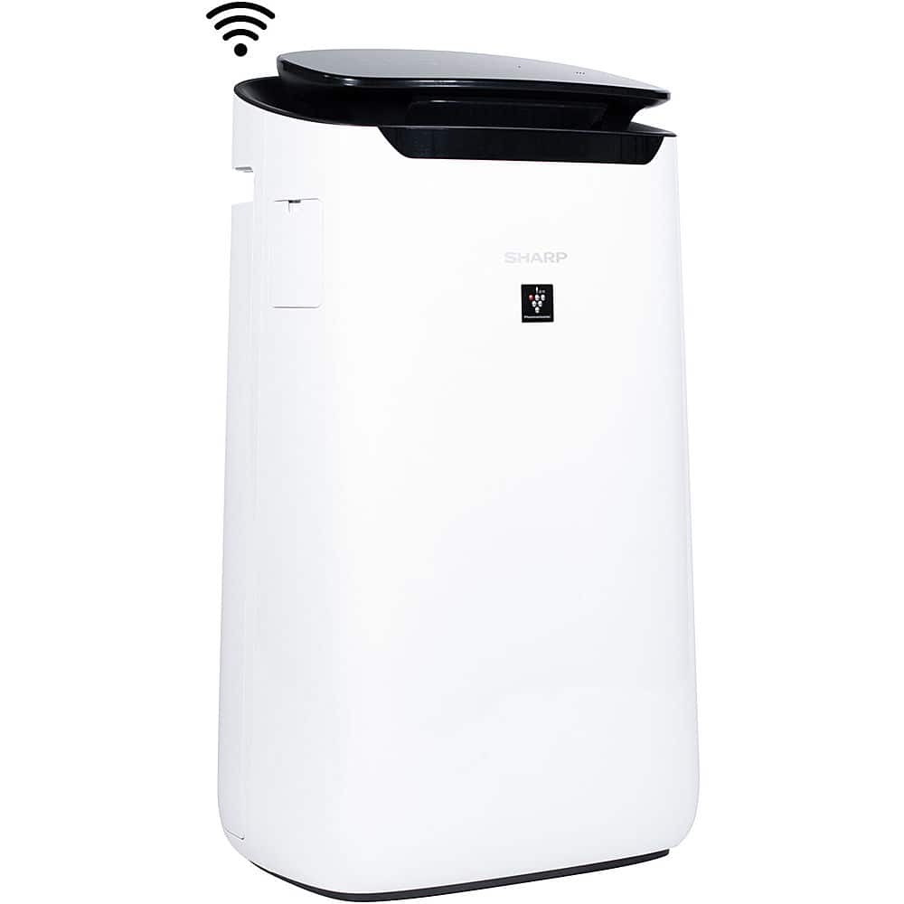 Alt View 17. Sharp - Smart Air Purifier with Plasmacluster Ion Technology Recommended for Extra-Large Rooms. True HEPA Filter - White.