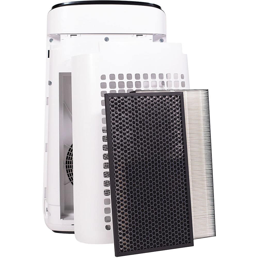 Angle. Sharp - Smart Air Purifier with Plasmacluster Ion Technology Recommended for Extra-Large Rooms. True HEPA Filter - White.