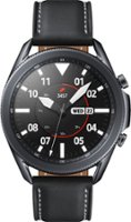 Samsung - Galaxy Watch3 Smartwatch 45mm Stainless BT - Mystic Black - Front_Zoom