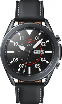 Samsung - Galaxy Watch3 Smartwatch 45mm Stainless BT - Mystic Black - (2020)