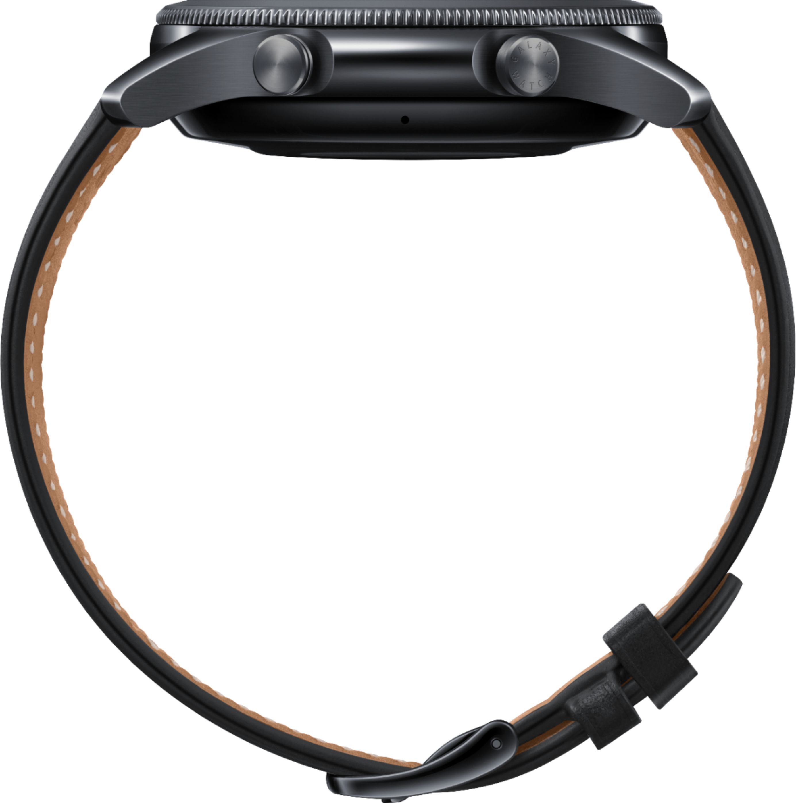 Best Buy Samsung Galaxy Watch3 Smartwatch 45mm Stainless Bt Mystic Black Sm R840nzkaxar