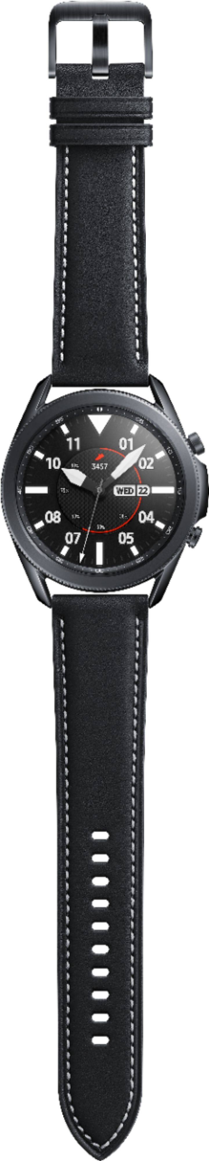 Alt View 15. Samsung - Galaxy Watch3 Smartwatch 45mm Stainless BT - Mystic Black.