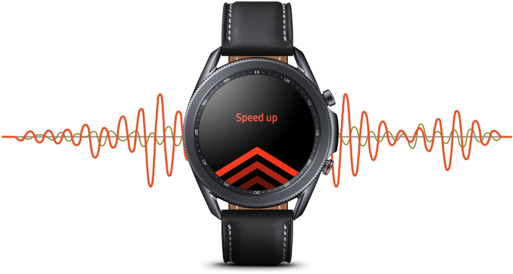 Alt View 17. Samsung - Galaxy Watch3 Smartwatch 45mm Stainless BT - Mystic Black.
