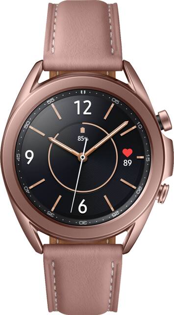 samsung galaxy watch3 smartwatch 41mm stainless bt mystic bronze