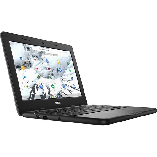 Dell - Chromebook 11 3000 11.6" Chromebook - Intel Celeron - 4 GB Memory - 16 GB eMMC - Black