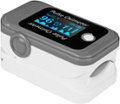 Angle Zoom. Aluratek - Bluetooth Digital Pulse Oximeter-FDA Class I - Gray.