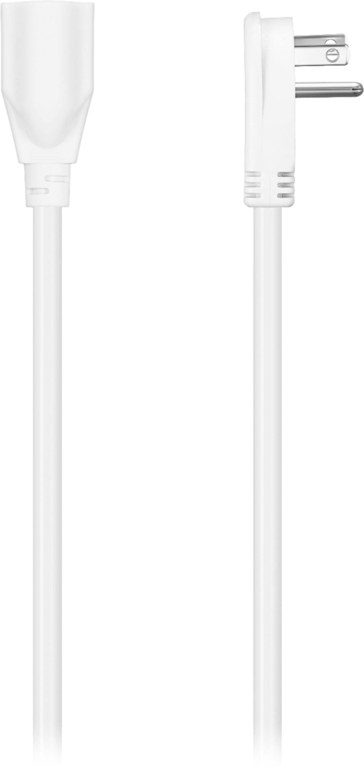 Alt View 12. Insignia™ - 18" Low-Profile Extension Cable - White.