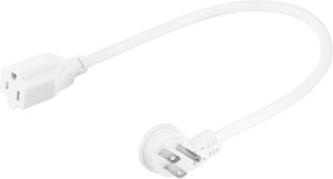 Insignia™ - 18" Low-Profile Extension Cable - White - Front_Zoom