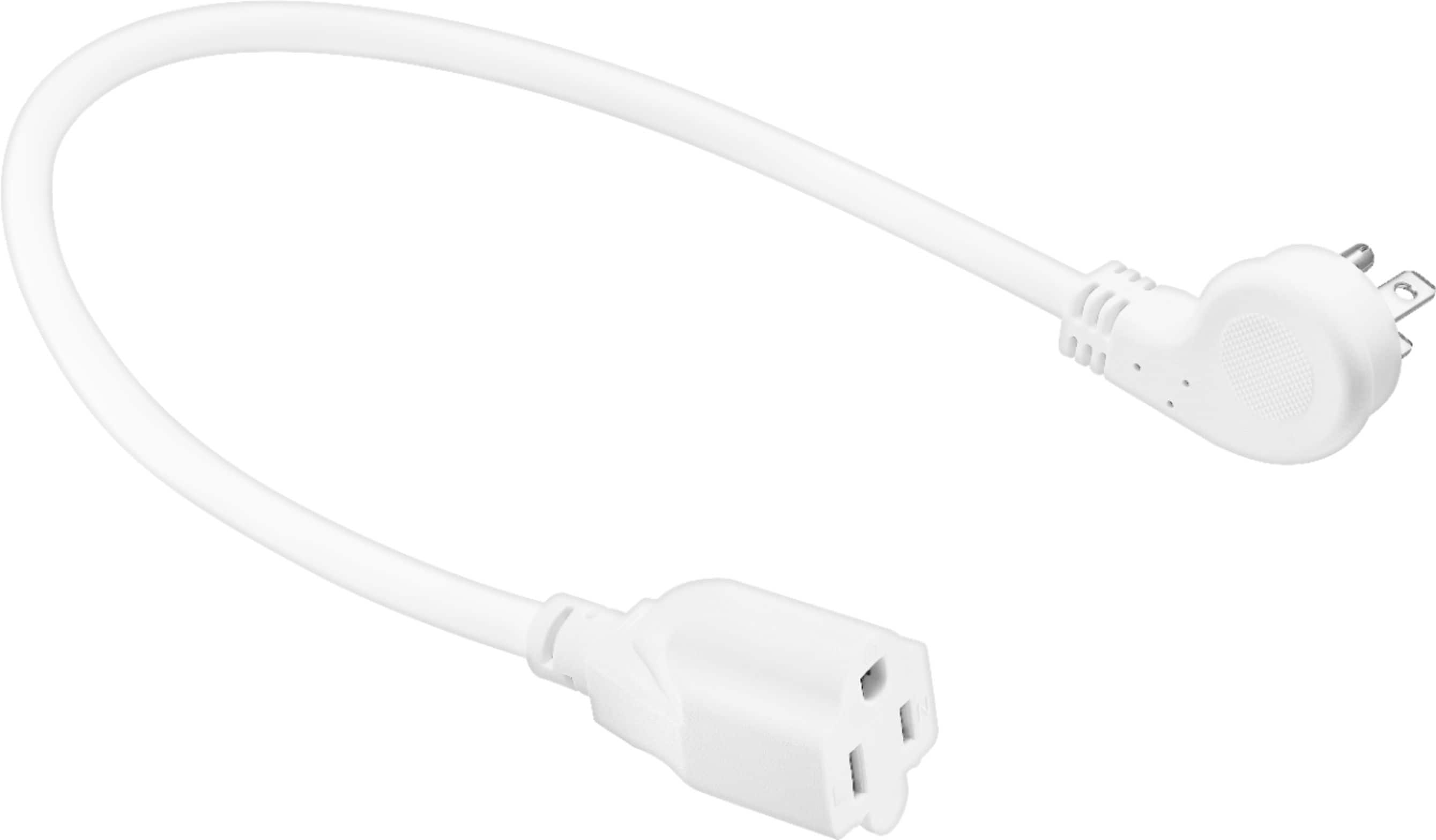 Alt View 13. Insignia™ - 18" Low-Profile Extension Cable - White.