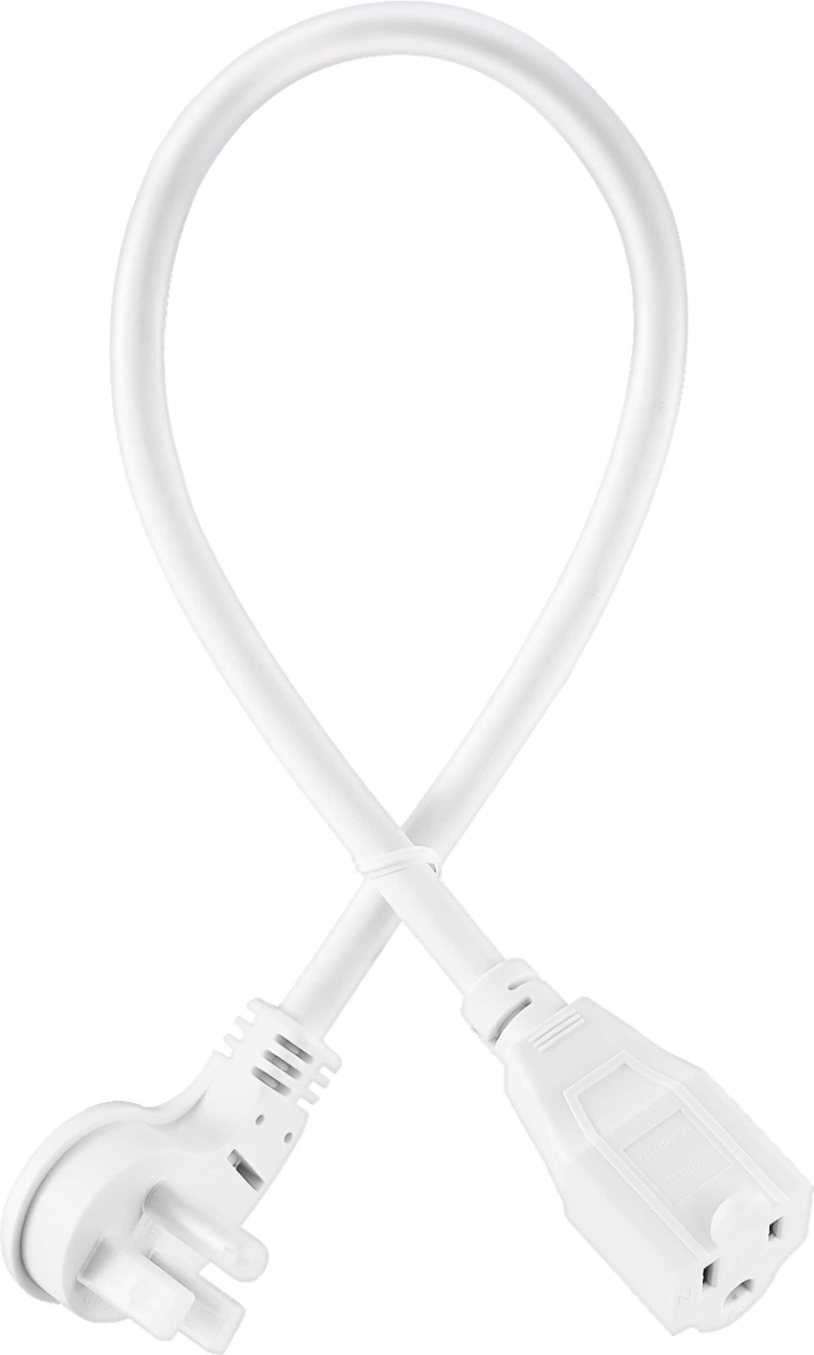 Alt View 14. Insignia™ - 18" Low-Profile Extension Cable - White.