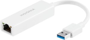 Insignia™ - USB to Ethernet Adapter - White - Front_Zoom