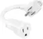 Front. Insignia™ - 2-Outlet Plug Liberator - White.