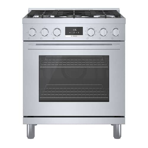 Bosch Hds80u 30" Wide 3.9 Cu. Ft. Free Standing Dual Fuel Range - Stainless Steel