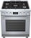 Alt View Zoom 22. Bosch - 800 Series 3.9 cu. ft. Freestanding Dual Fuel Convection Range with 5 Dual Flame Ring Burners - Stainless steel.